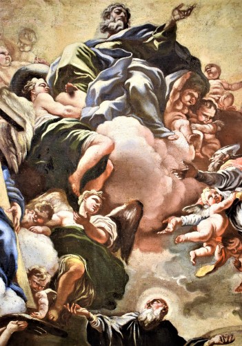 XVIIe siècle - Le triomphe du Christianisme - Francesco Solimena (1657-1747) atelier